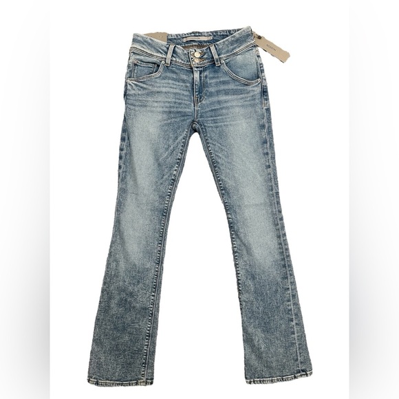 HUDSON Jeans Beth Low to Mid-Rise Baby Bootcut Petite Motion Blue Women Size 25 - Picture 9 of 17